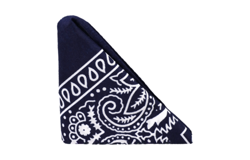 The Code: Siliconen Cockring & Bandana Set - Marineblauw