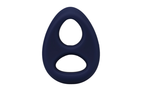 The Code - Siliconen Cockring met Bandana - Marineblauw