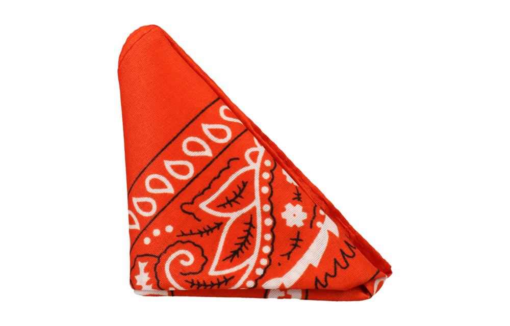 The Code - Silicone Cock Ring with Bandana - Orange
