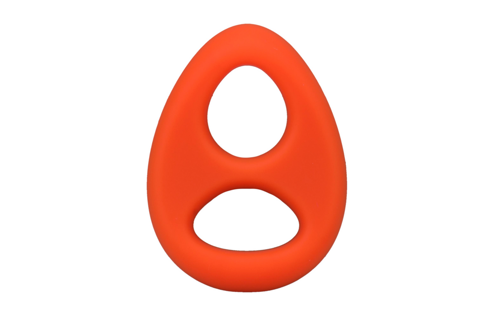 The Code – Silikon-Cockring mit Bandana – Orange