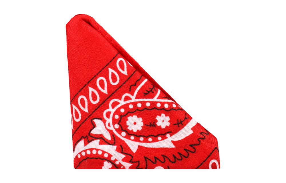 The Code - Silicone Cock Ring with Bandana - Red