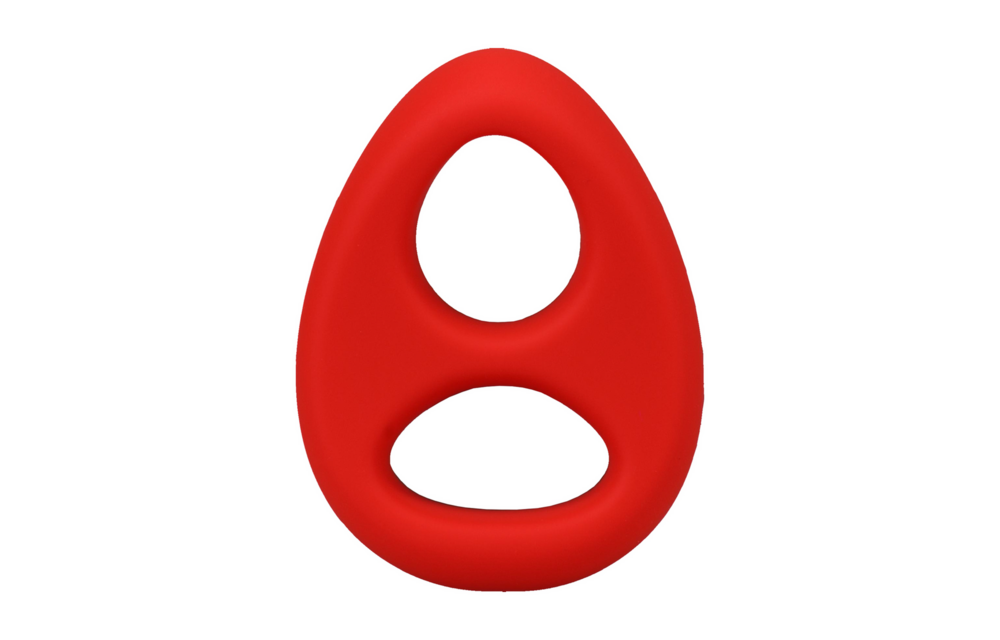 The Code - Siliconen Cockring met Bandana - Rood