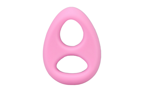 The Code - Silicone Cock Ring with Bandana - Pink