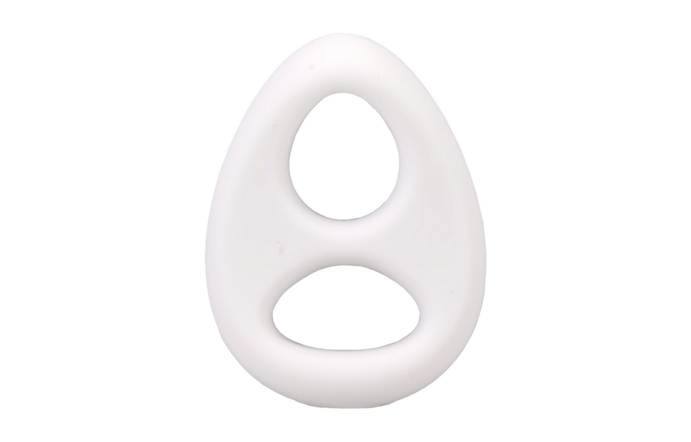 The Code Siliconen Cockring Wit met Bandana – Sterk & Stijlvol