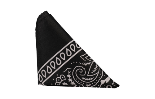 The Code – Silikon-Cockring mit Bandana – Schwarz