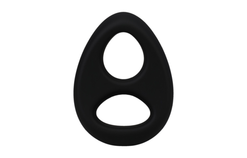 The Code - Siliconen Cockring met Bandana - Zwart