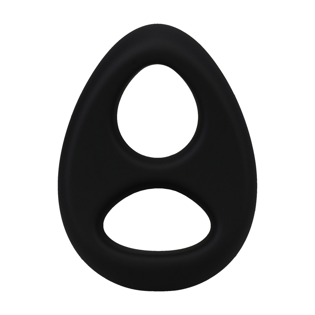 Siliconen Cockring met Bandana Zwart – Doc Johnson</