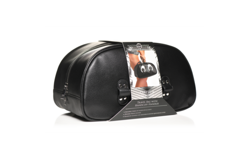Collared Travel Bag Black With Handcuff Handles | Xr Brands