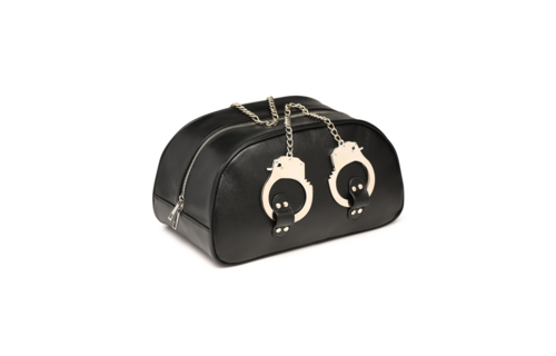 Kragen-Reisetasche mit Handschellengriffen – Schwarz