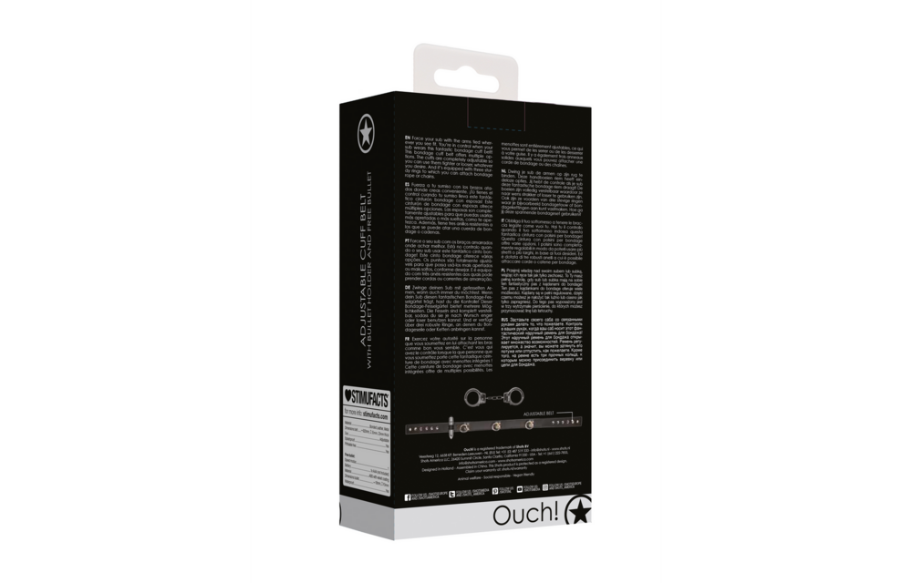 Adjustable Cuff Strap | Ultimate Bondage Control Black