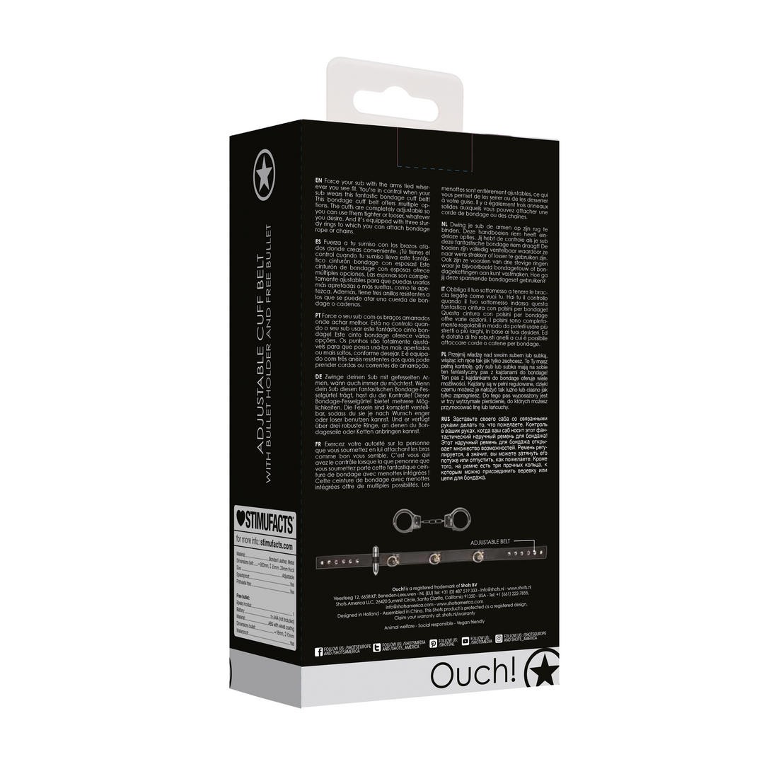 Adjustable Cuff Strap | Ultimate Bondage Control Black