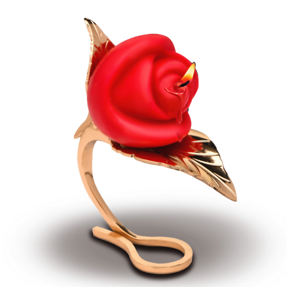 Brandende Passie Rozenkaars Rood/Goud - Luxe en Elegant