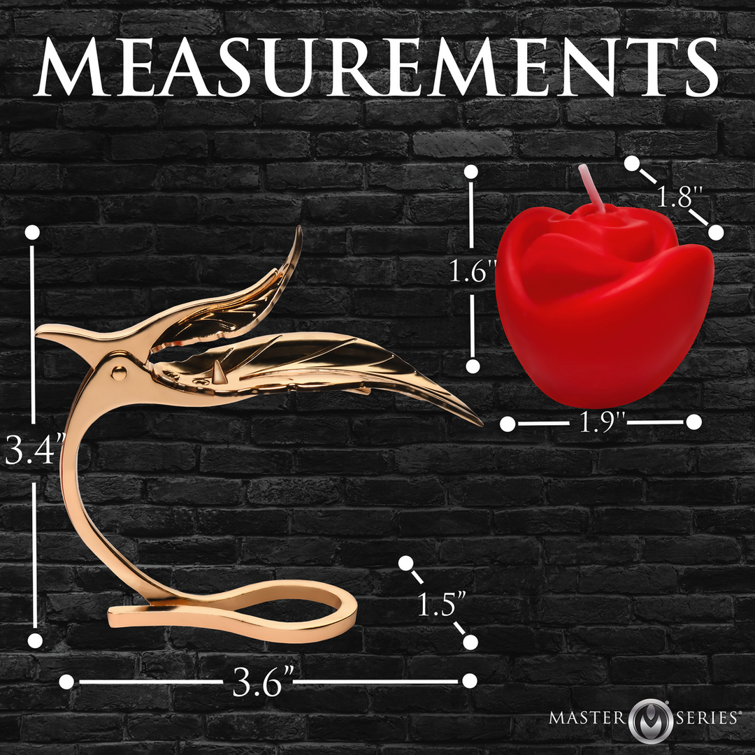 Brandende Passie Rozenkaars Rood/Goud - Luxe en Elegant