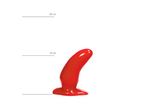 All Black Buttplug Rot 13 cm | Kompakter G-Punkt-Stimulator
