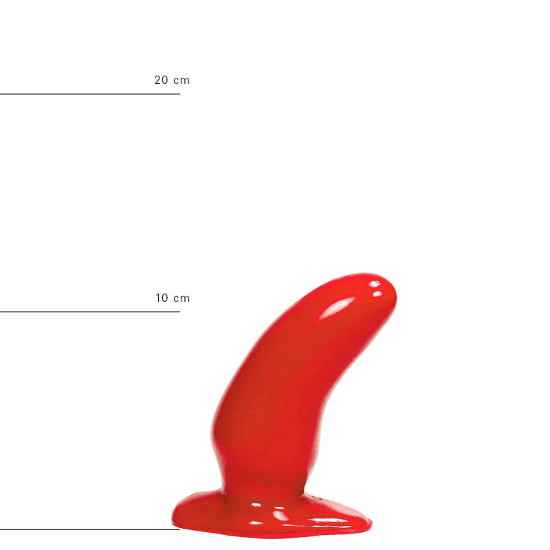 All Black Buttplug Rot 13 cm | Kompakter G-Punkt-Stimulator