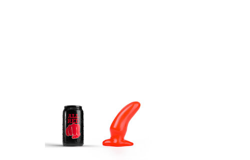 All Black Buttplug Rot 13 cm | Kompakter G-Punkt-Stimulator