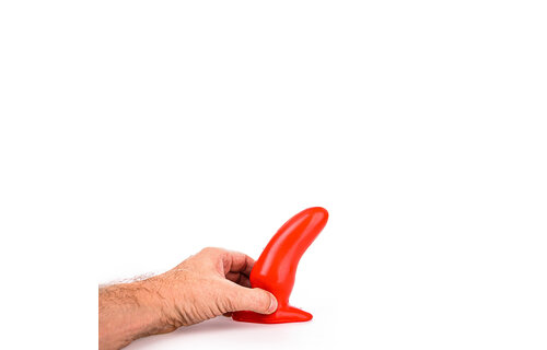 All Black Buttplug Rood 13 cm | Compacte G-Spot Stimulator