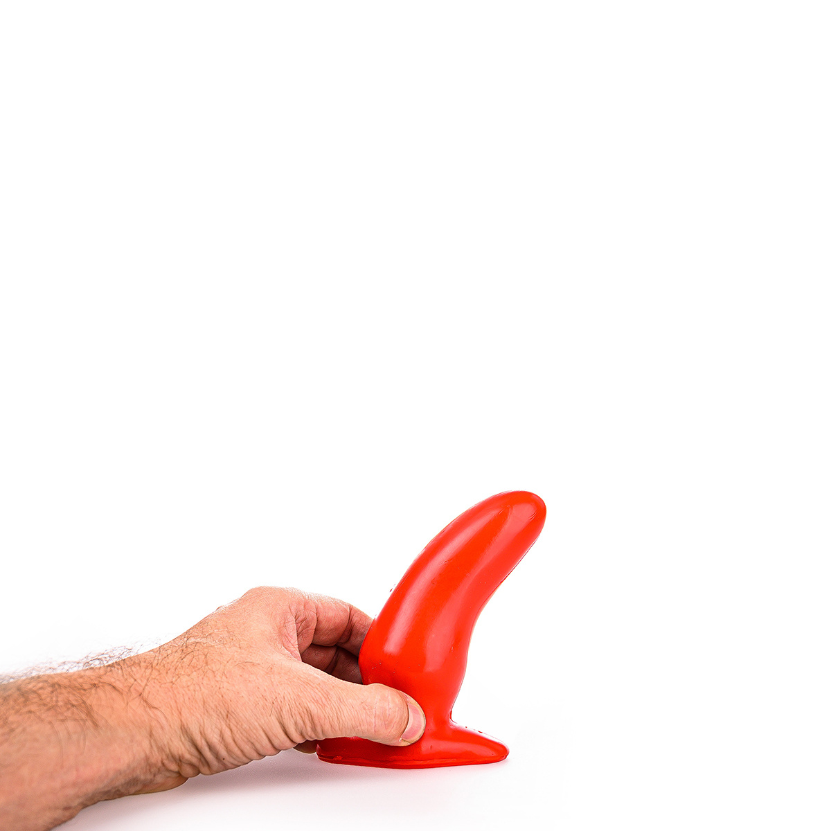 All Black Butt Plug Red 13 cm | Compact G-Spot Stimulator