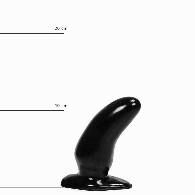 All Black AB 45 13 cm – Small Curved Butt Plug G-Spot