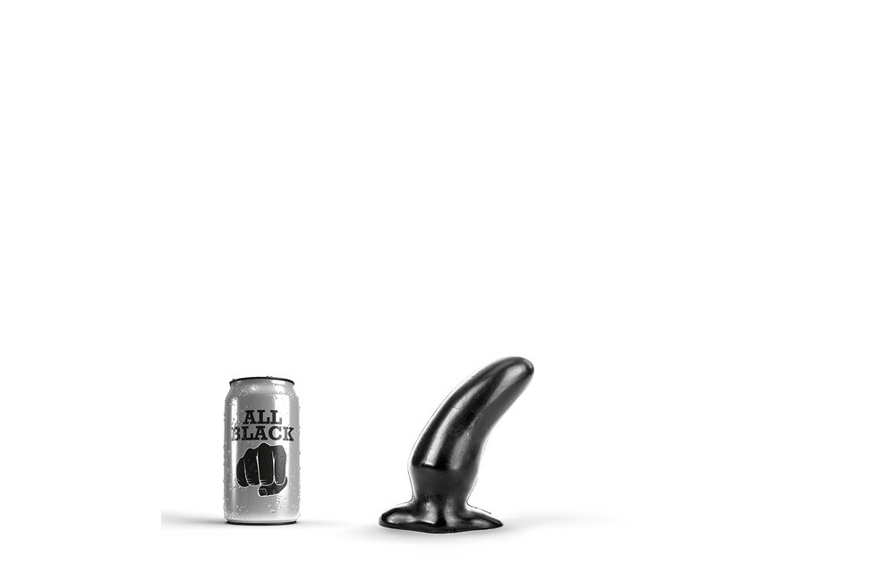 All Black AB 45 13 cm – Small Curved Butt Plug G-Spot