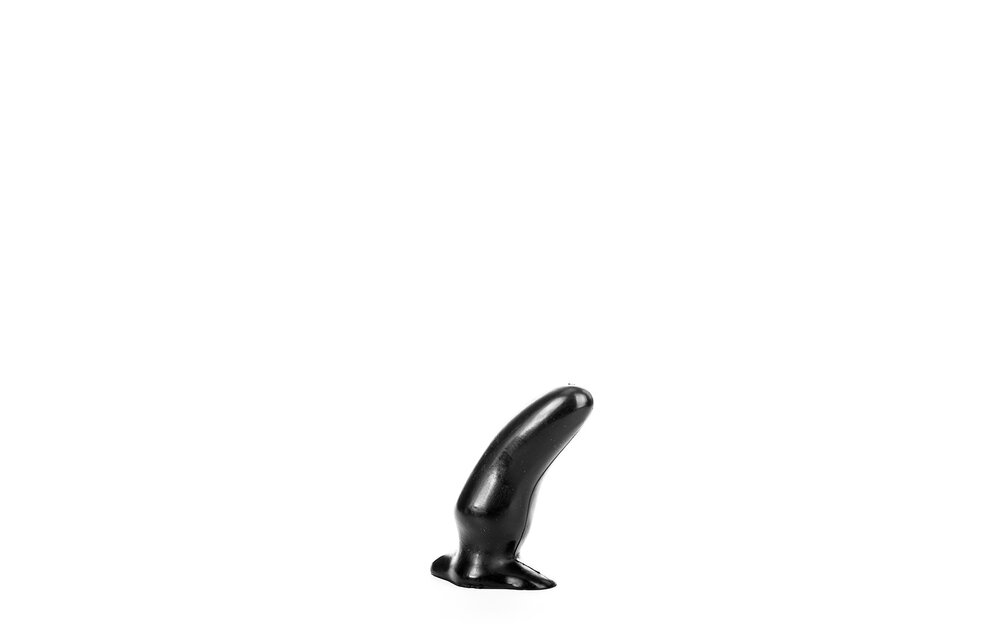 All Black AB 45 13 cm – Kleine Gebogen Buttplug G-Spot