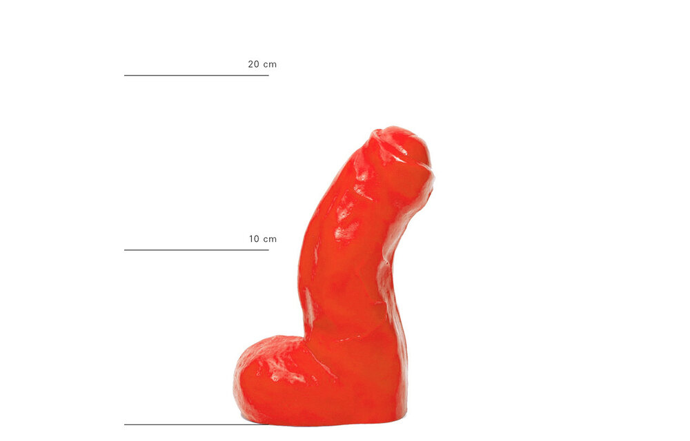 All Red ABR 03 Red Dildo 17 cm - Soft, Realistic & Safe