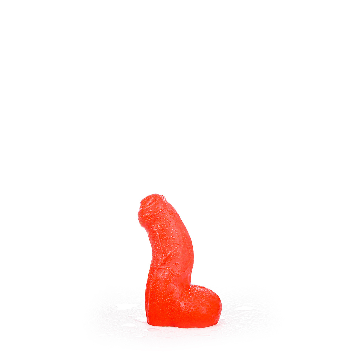 All Red ABR 03 Red Dildo 17 cm - Soft, Realistic & Safe