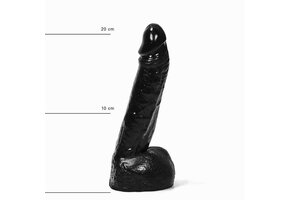 All Black Dildo AB11 22 cm – Realistisch & Vielseitig</