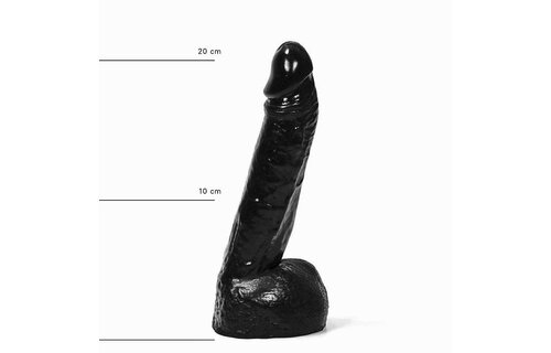 All Black Dildo AB11 22 cm – Realistisch & Vielseitig</