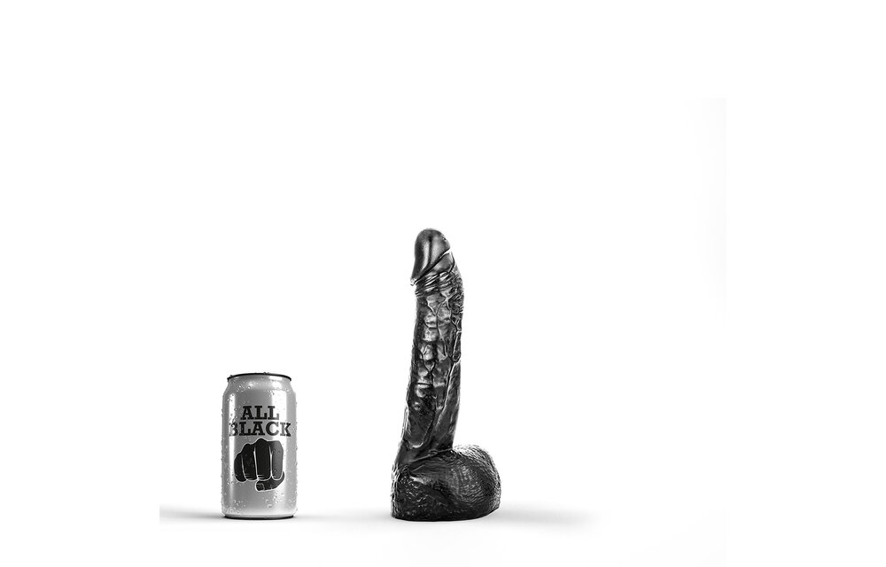 All Black Dildo AB11 22 cm – Realistisch & Vielseitig</
