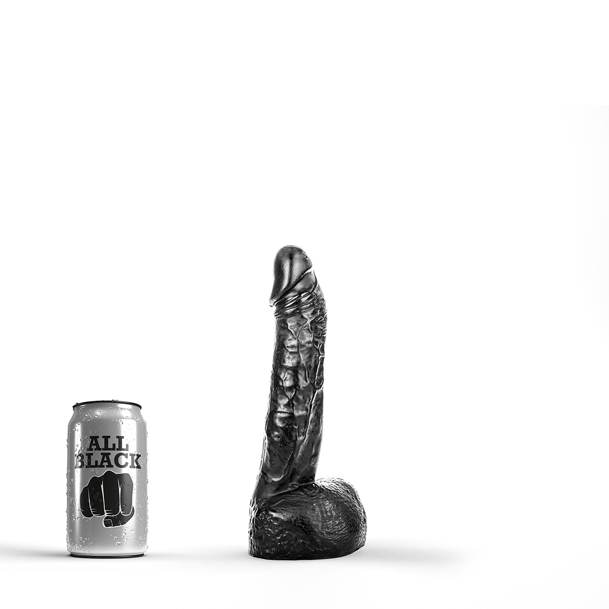 All Black Dildo AB11 22 cm – Realistic & Versatile