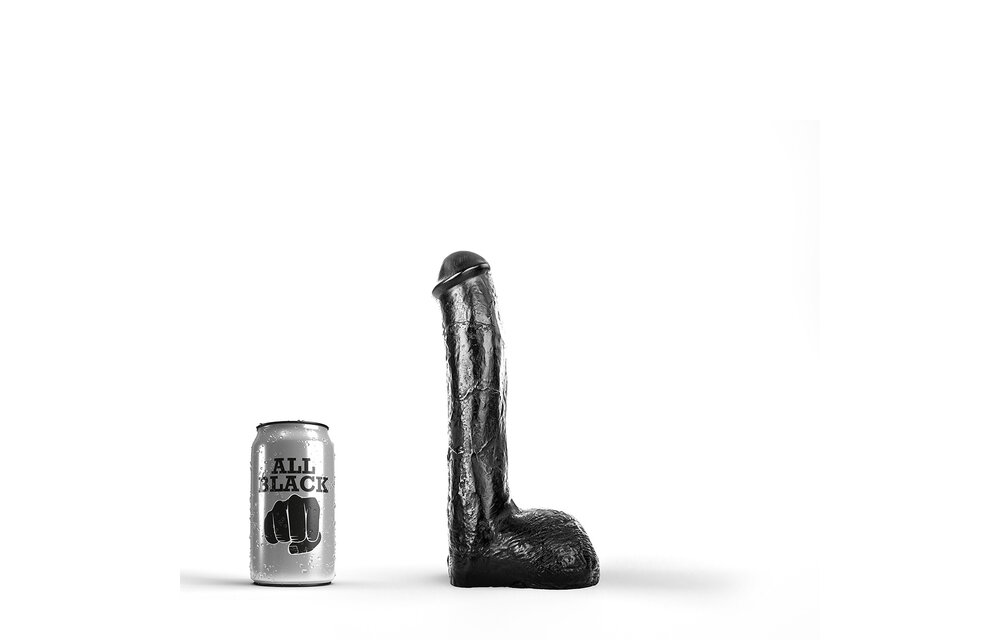 All Black AB 14 Dildo 23 cm – Soft, Realistic & Flexible