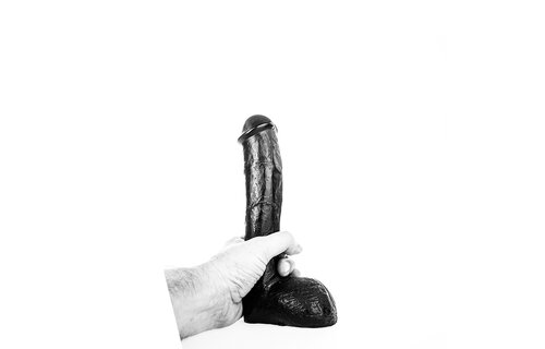 All Black AB 14 Dildo 23 cm – Soft, Realistic & Flexible