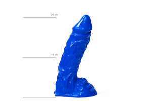 All Black Geaderter Dildo 23 cm – Realistisches & sicheres Vergnügen