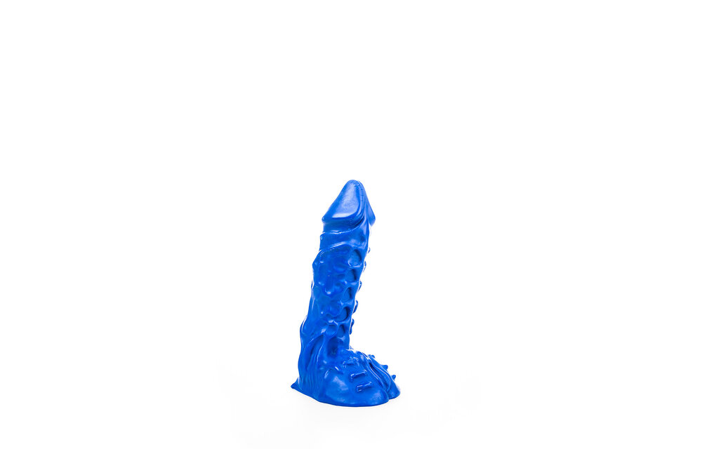 All Black Geaderde Dildo 23 cm - Realistisch & Veilig Genot
