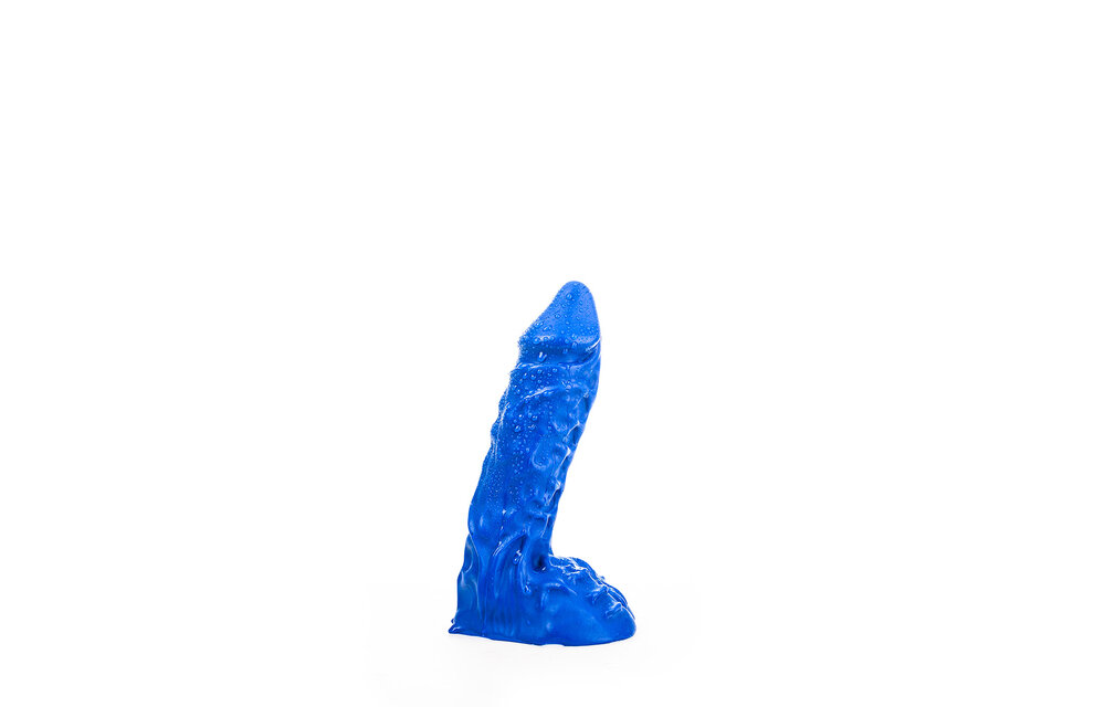 All Black Geaderde Dildo 23 cm - Realistisch & Veilig Genot
