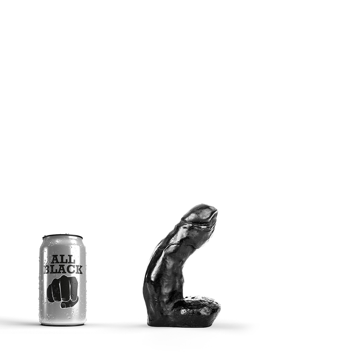 All Black AB 01 Dildo 15 cm – Compact, Glad & Bevredigend