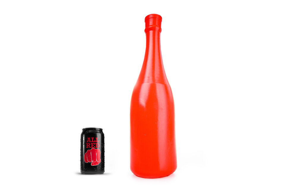 Champagne Bottle Large Red Dildo 39.5 cm – Safe & Intense Pleasure
