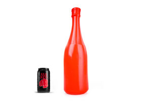 Champagnerflasche Large Red Dildo 39,5 cm – Sicheres & intensives Vergnügen