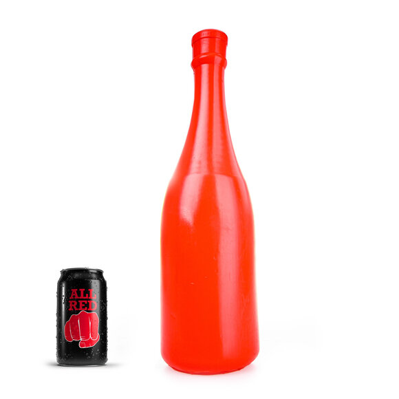 Champagnerflasche Large Red Dildo 39,5 cm – Sicheres & intensives Vergnügen