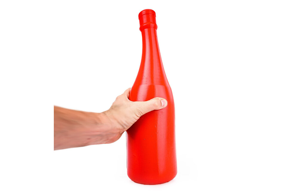 Champagne Bottle Large Red Dildo 39.5 cm – Safe & Intense Pleasure
