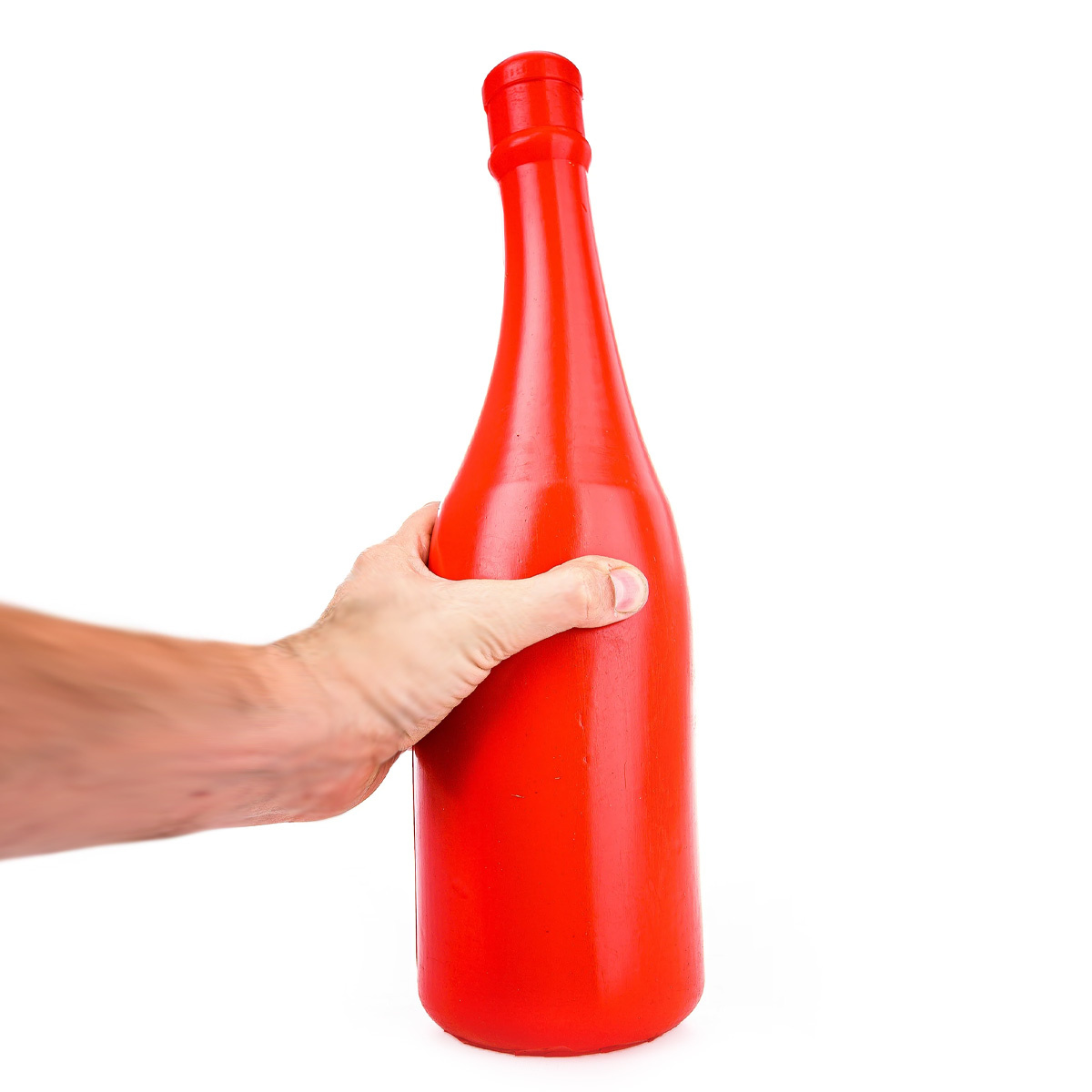 Champagne Bottle Large Red Dildo 39.5 cm – Safe & Intense Pleasure
