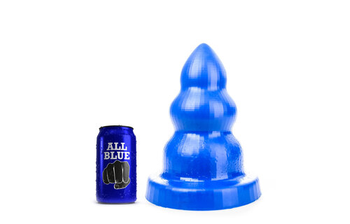 Triple Pleasure M Blue 26 cm | 3 Größen Stilvoller Buttplug