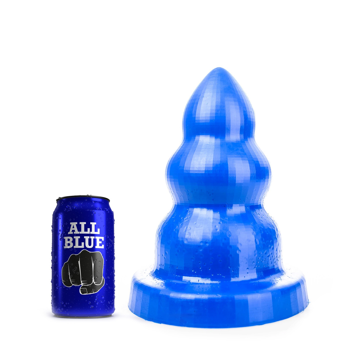 Triple Pleasure M Blue 26 cm | 3 Größen Stilvoller Buttplug
