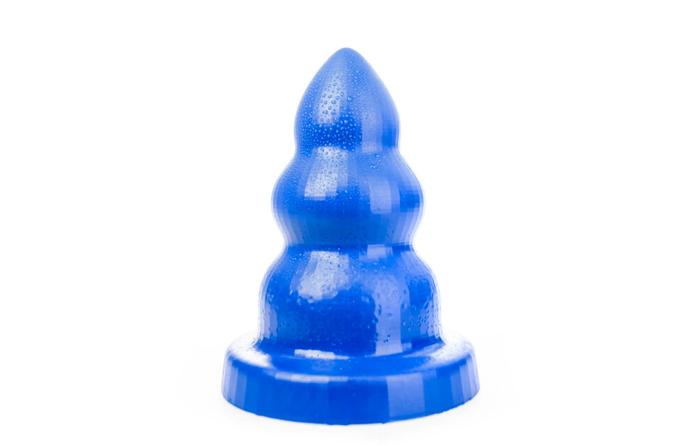 Triple Pleasure M Blue 26 cm | 3 Sizes Stylish Butt Plug