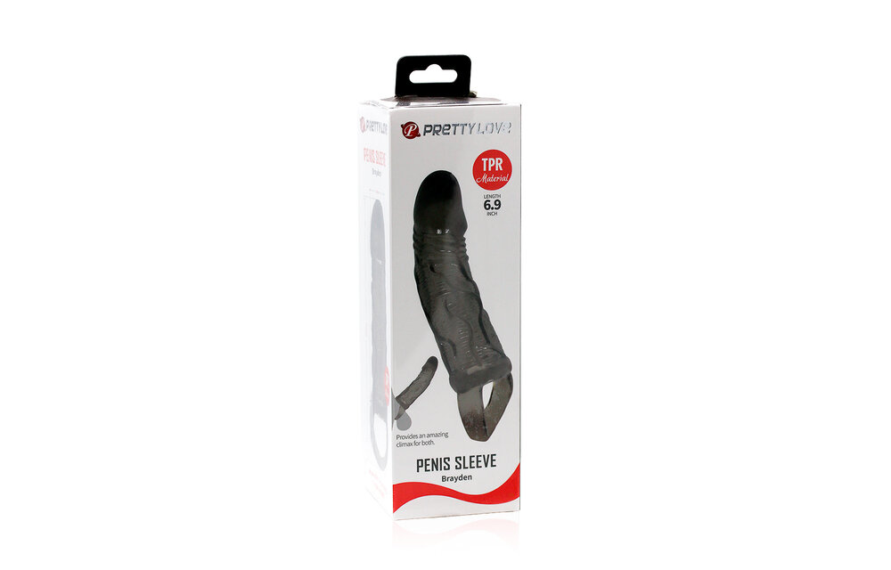 Penis Sleeve Men Extension Black | Realistic Extension 17.5 cm
