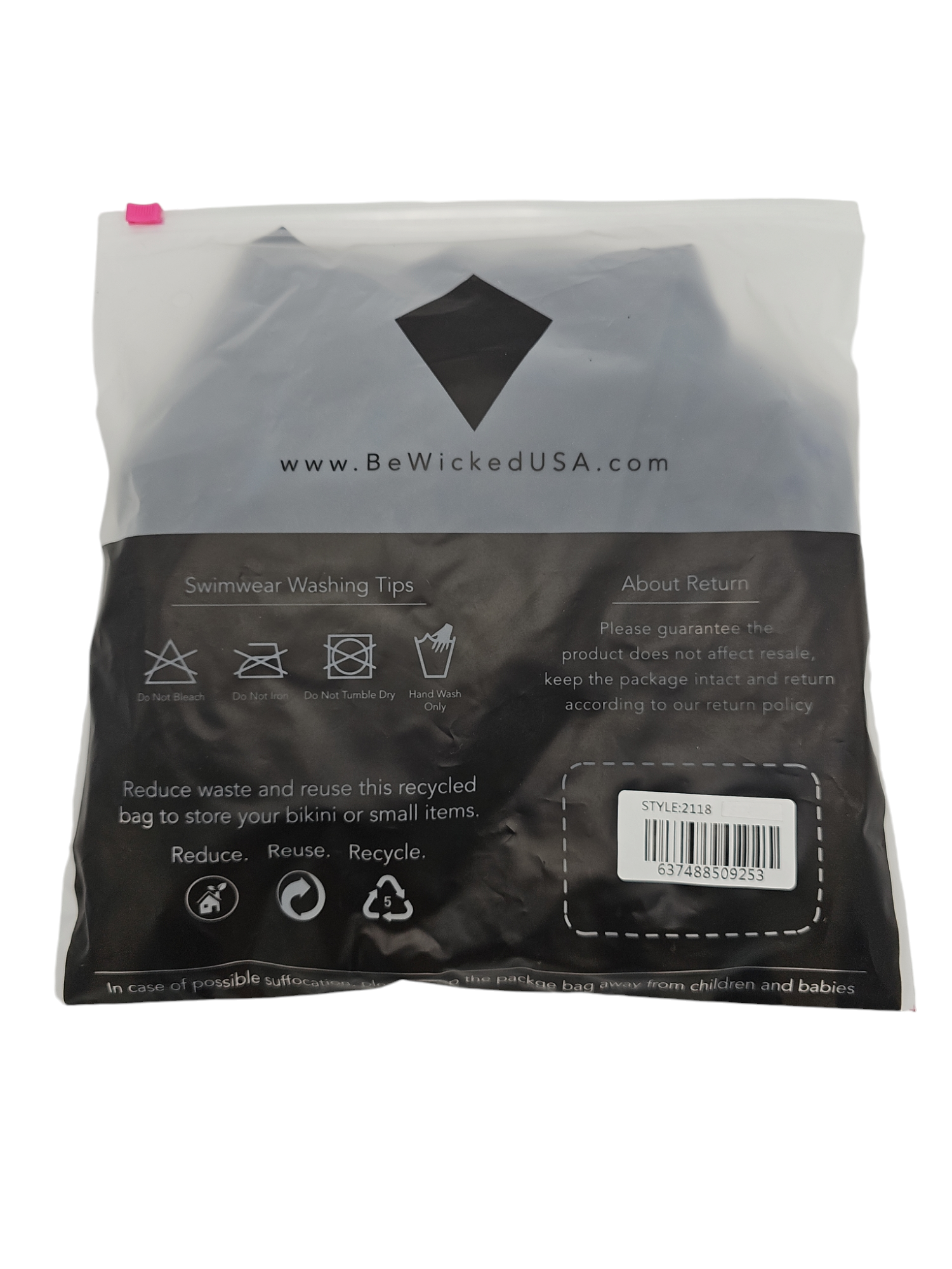 Monica Zwempak Blk – Stijlvol One-Shoulder Badpak