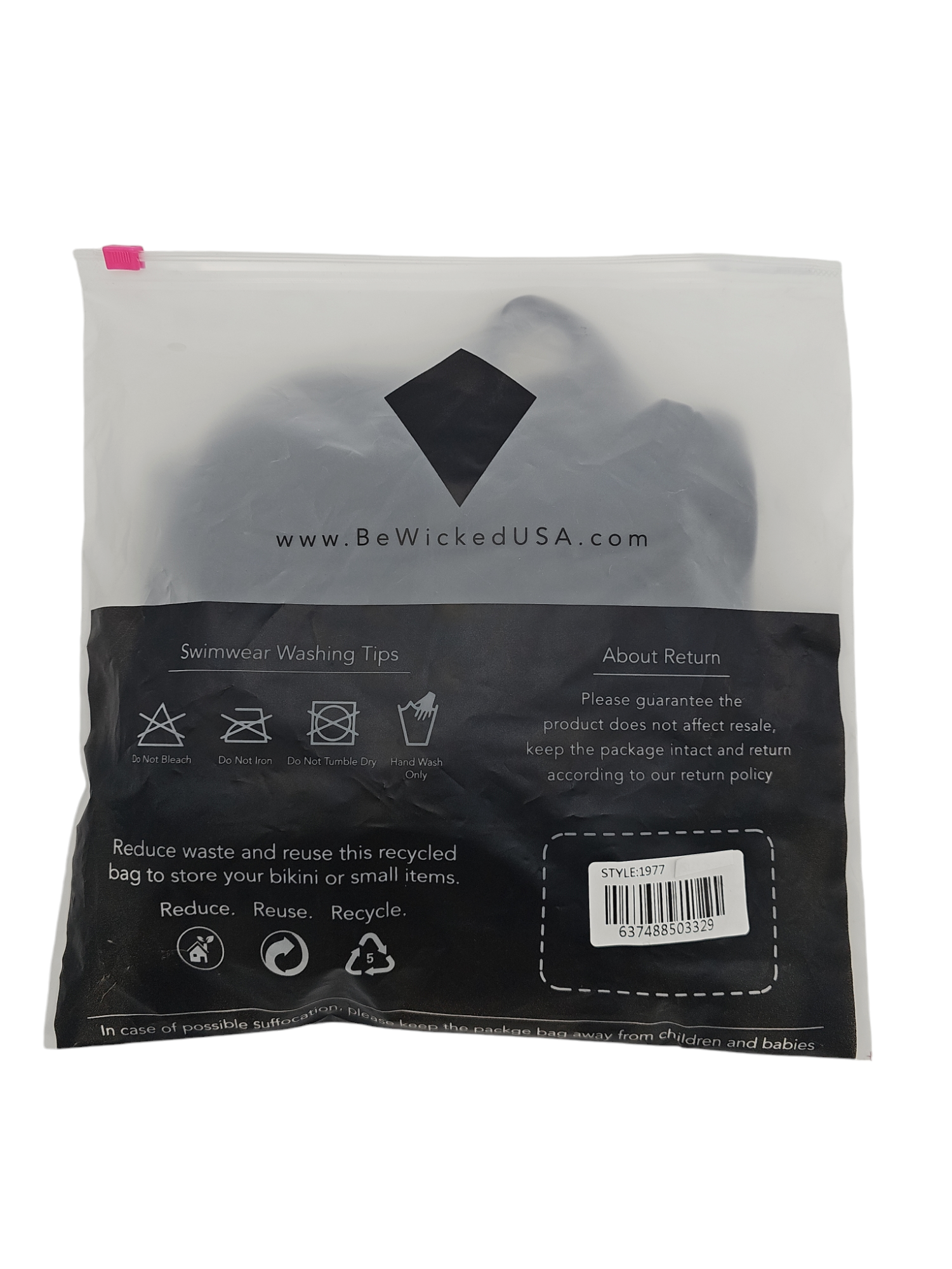 Amaya Zwart Badpak Small – Stijlvol, Comfortabel & Duurzaam