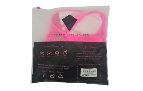 Odette Neonrosa Badeanzug S | Verstellbarer & schmeichelhafter Badeanzug