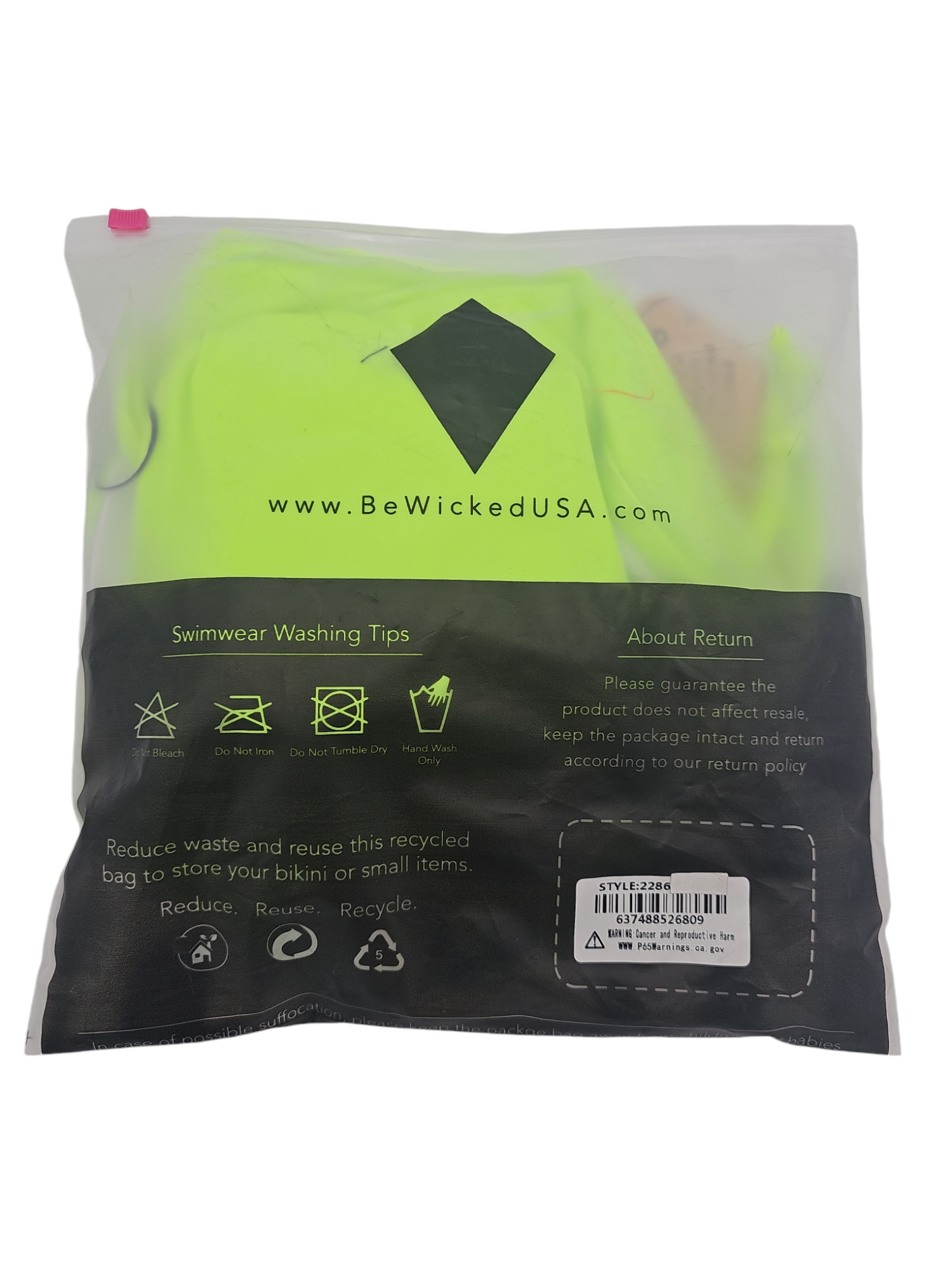 Odette Badpak Xl Neon Groen | Verstelbaar & Flatterend Design